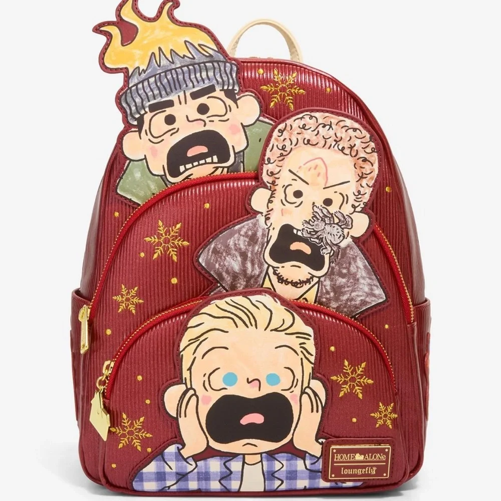 Loungefly Home Alone screaming trio backpack NWT